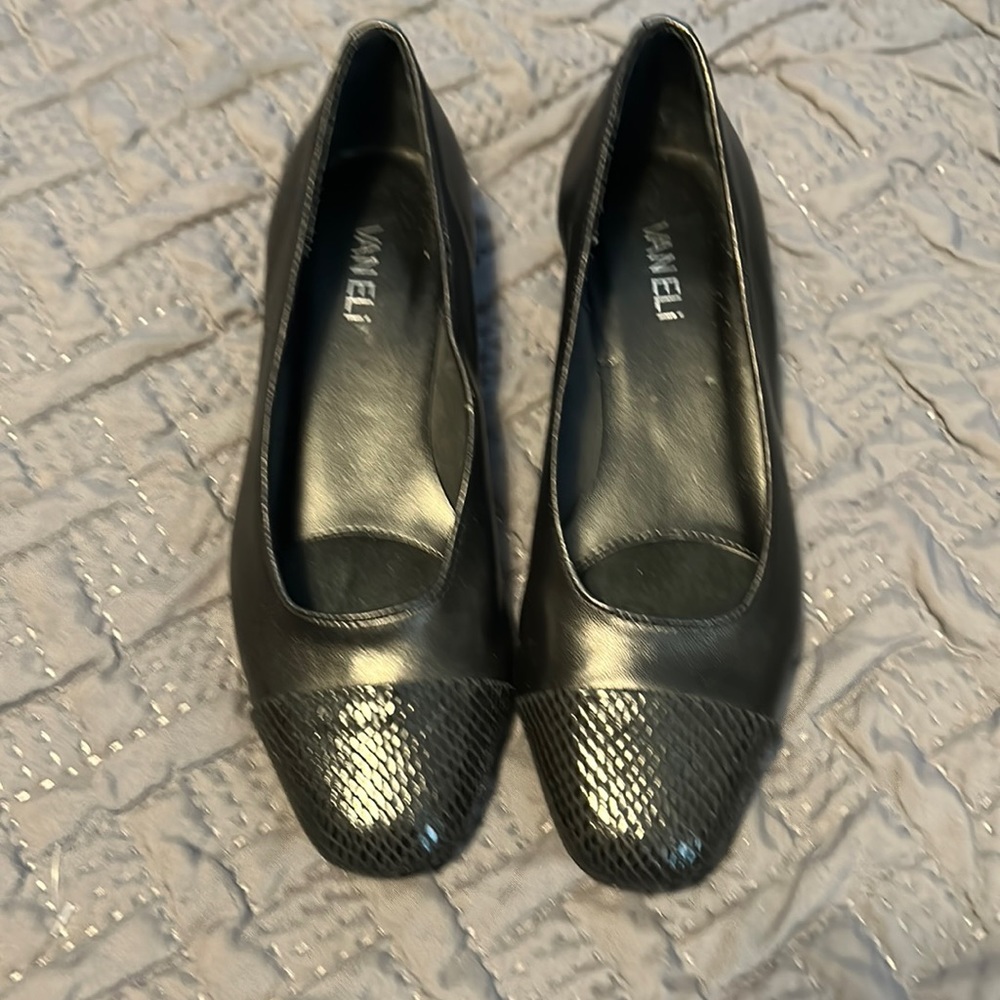 Vintage Vaneli (semi-flat) Imported Leather Dress Shoe